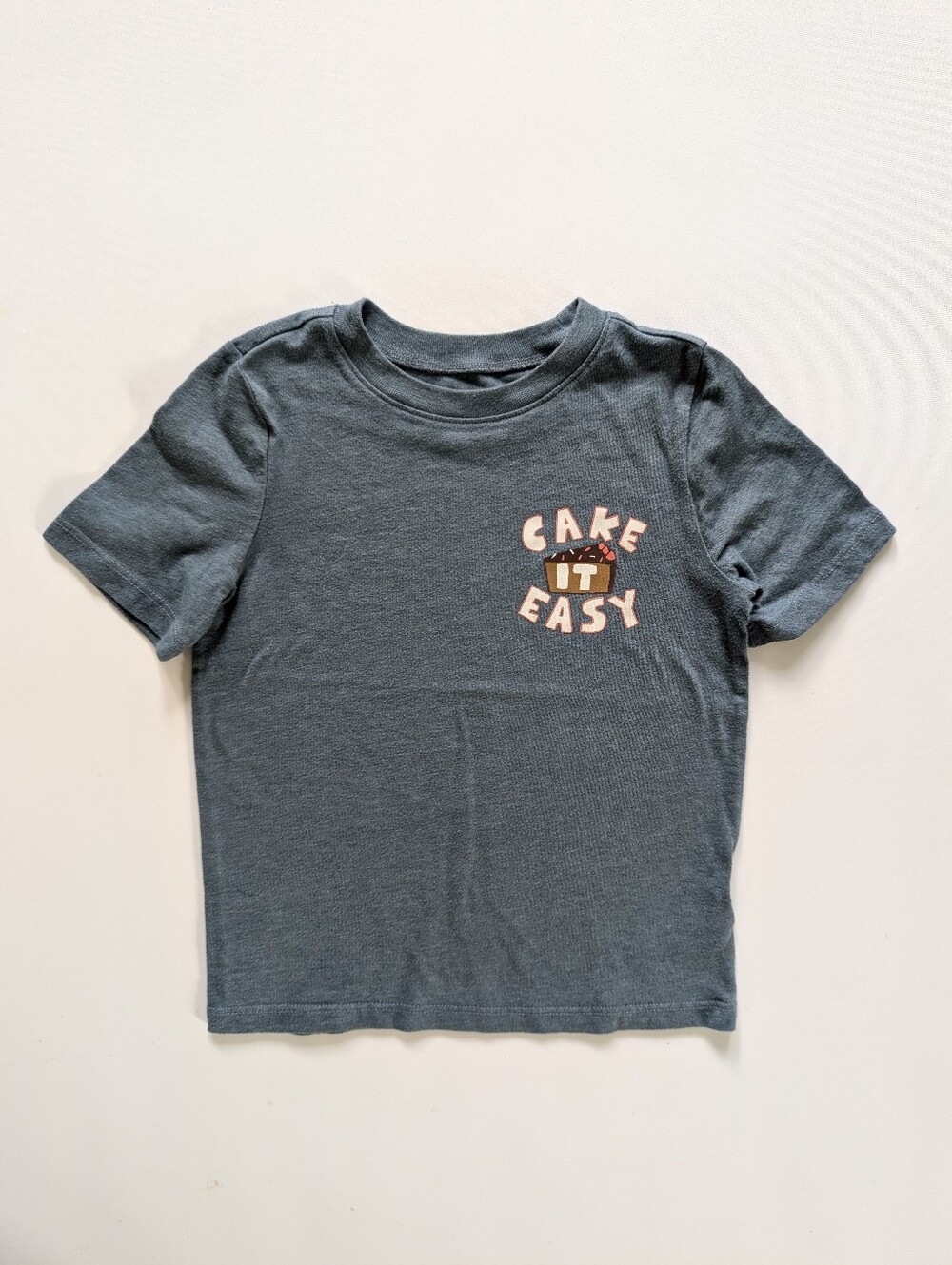 Old Navy Blue 'Cake It Easy' Graphic Tee 5T